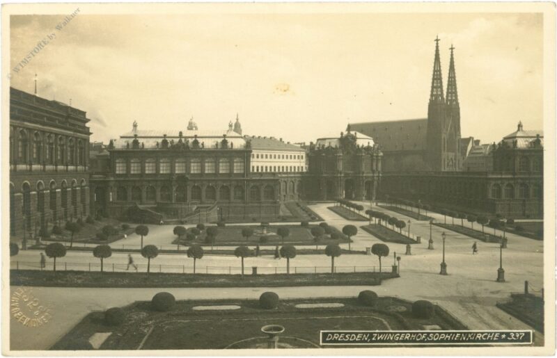 dresden, zwingerhof, sophienkirche dresden, zwingerhof, sophienkirche