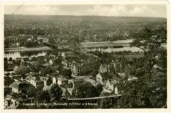 dresden, loschwitz blasewitz mit elbe und brücke