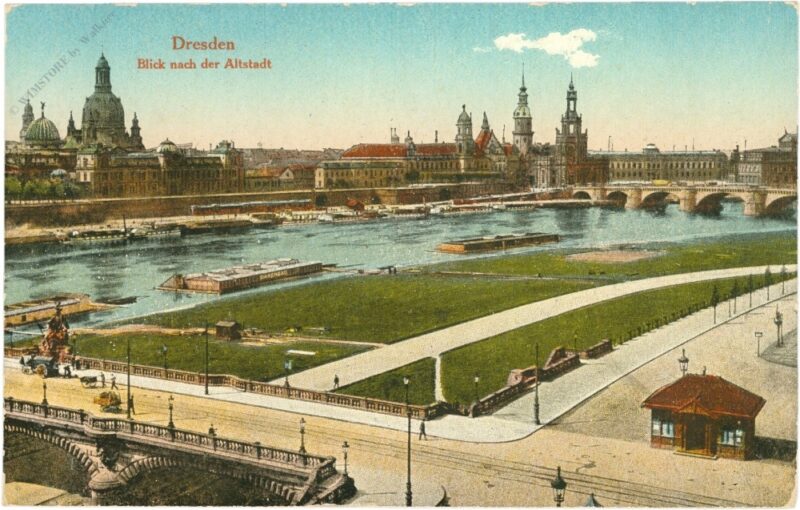 dresden, blick nach der altstadt