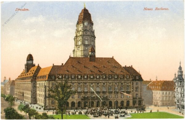 dresden, neues rathaus dresden, neues rathaus