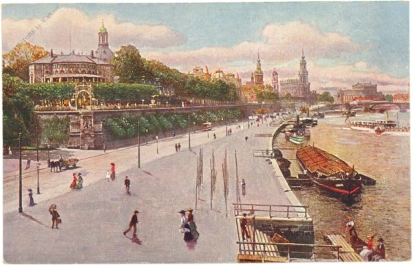 dresden, belevedere und dampfschiff landeplatz