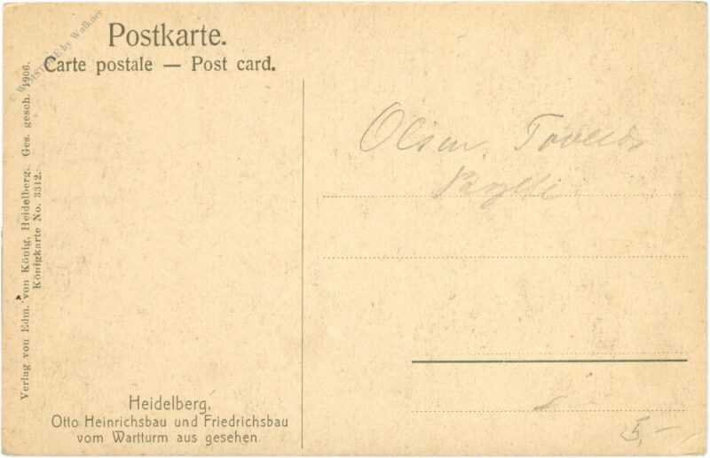 heidelberg, otto heinrichsbau und friedrichsbau vom wartturm aus gesehen