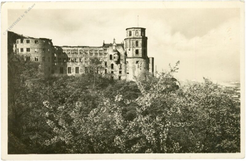 heidelberg, schloss zur blütezeit heidelberg, schloss zur blütezeit