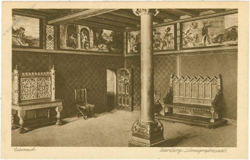 eisenach, wartburg, landgrafensaal eisenach, wartburg, landgrafensaal