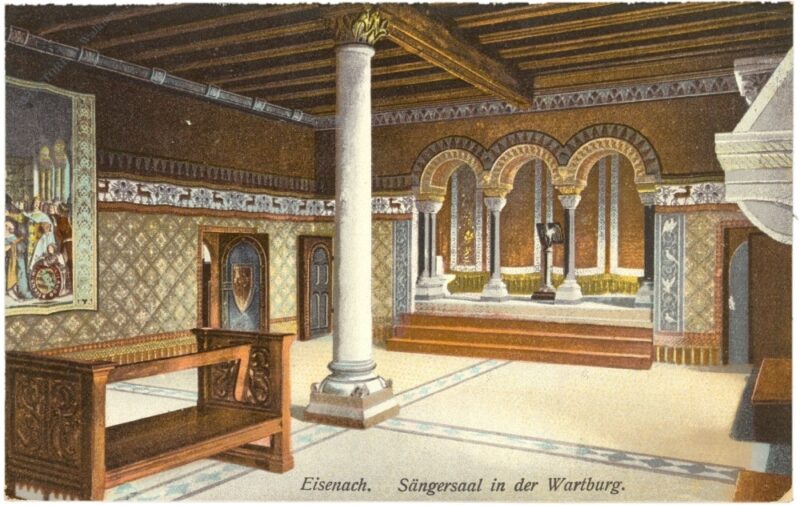 eisenach, wartburg, sängersaal eisenach, wartburg, sängersaal