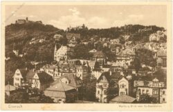 eisenach, wartburg, blick vom karthausgarten