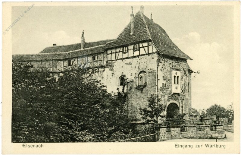 eisenach, eingang zur wartburg eisenach, eingang zur wartburg