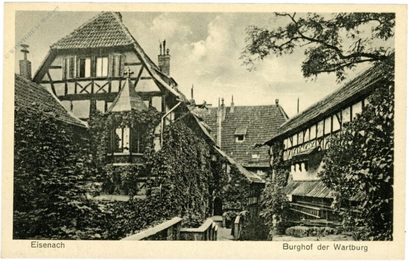 eisenach, eingang zur wartburg eisenach, eingang zur wartburg