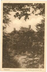 eisenach, die wartburg vom heiligen thal