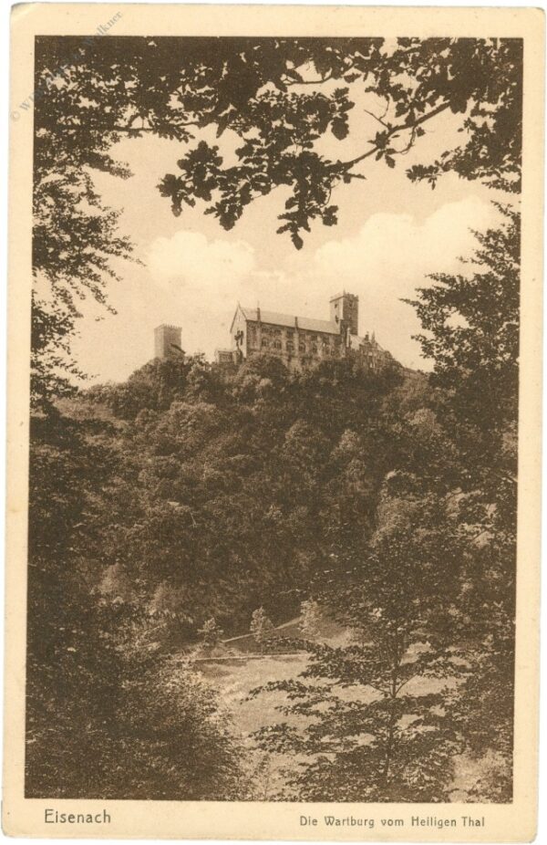 eisenach, die wartburg vom heiligen thal