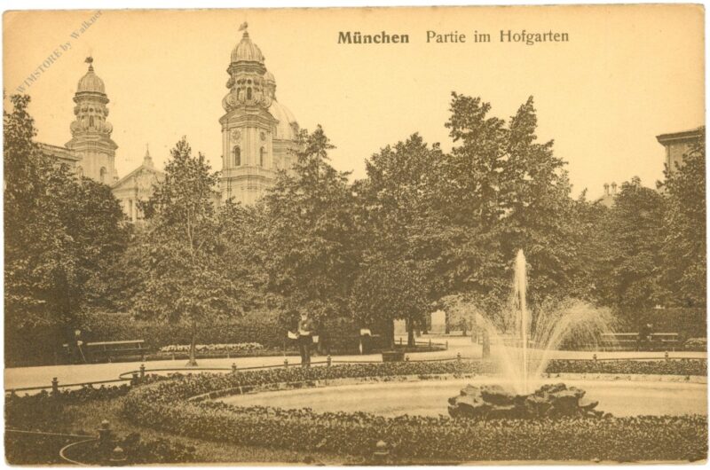 münchen, partie im hofgarten