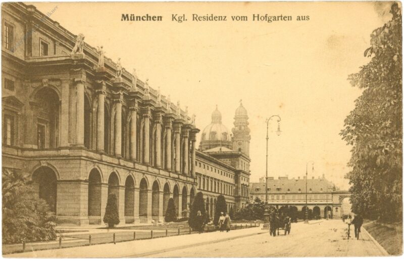 münchen, kgl. residenz vom hofgarten aus münchen, kgl. residenz vom hofgarten aus