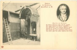 frankfurt am main, brunnen im goethehaus