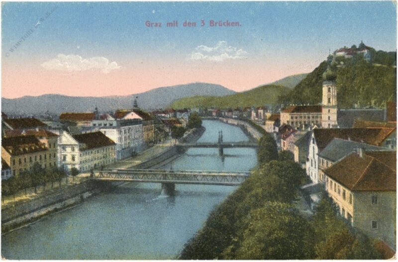 graz, mit den drei brücken