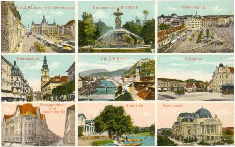 graz, multiansicht
