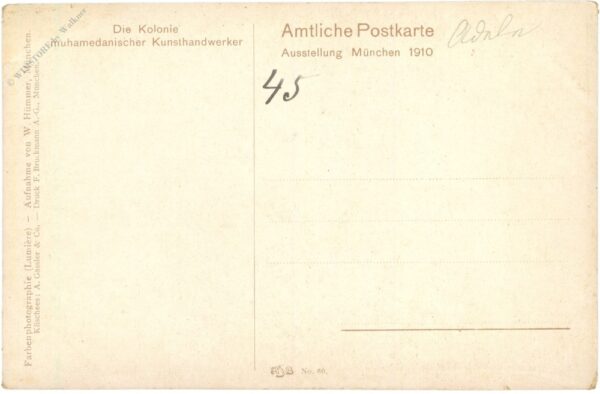 die kolonie muhamedanischer kunsthandwerker