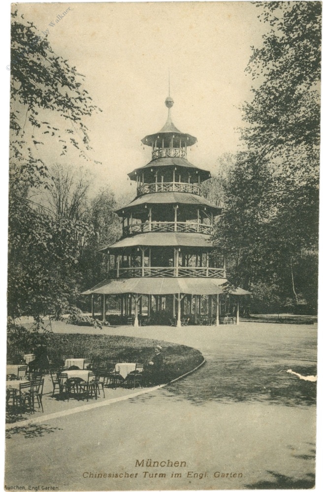münchen, chinesischer turm im englischen garten münchen, chinesischer turm im englischen garten