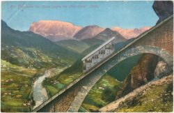 bozen, vergilbahn gegen die dolomiten