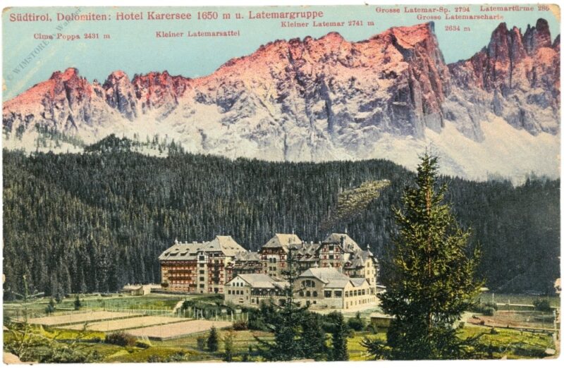 dolomiti: hotel karersee u. latemargruppe dolomiti: hotel karersee u. latemargruppe