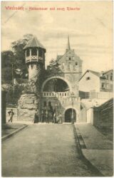 wiesbaden, heidenmauer und neues römertor