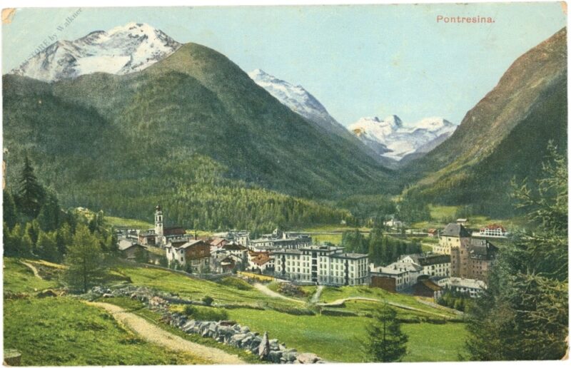 pontresina, ansicht pontresina, ansicht