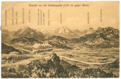 salzburg, aussicht von der gaisbergspitze gegen westen