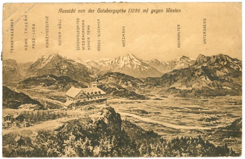 salzburg, aussicht von der gaisbergspitze gegen westen salzburg, aussicht von der gaisbergspitze gegen westen
