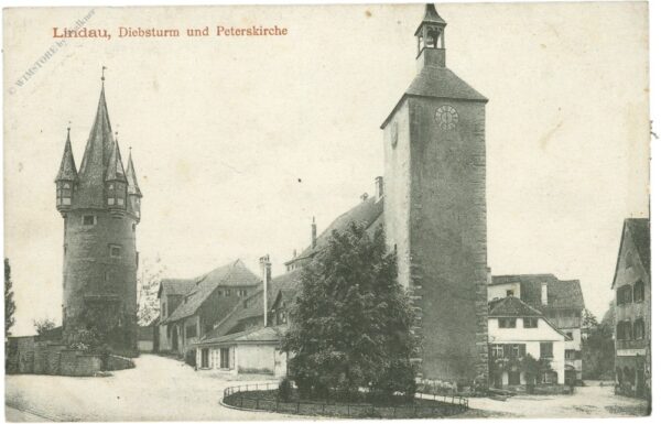 lindau, diebsturm und peterskirche