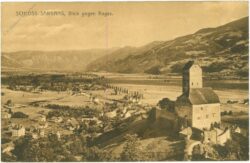 bad ragaz, schloss sargans, blick gegen ragaz