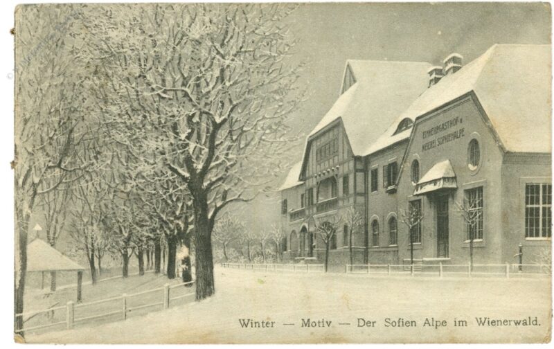 wien 14, winter, motiv, sofienalpe im wienerwald wien 14, winter, motiv, sofienalpe im wienerwald