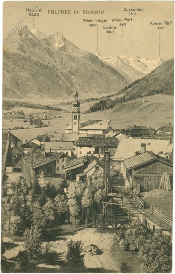 fulpmes, ortsansicht