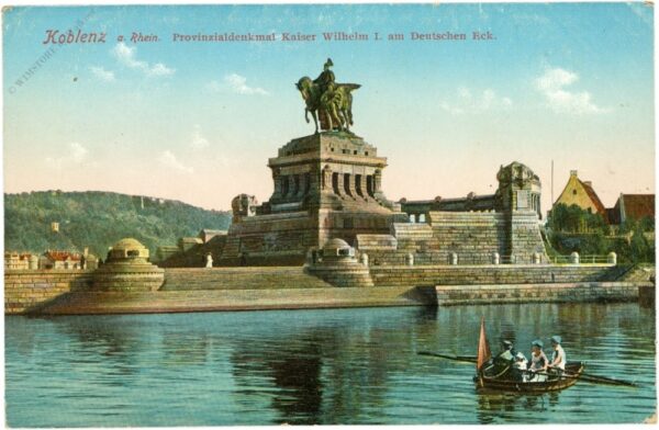 koblenz am rhein, provinzialdenkmal kaiser wilhelm i. am deutschen eck