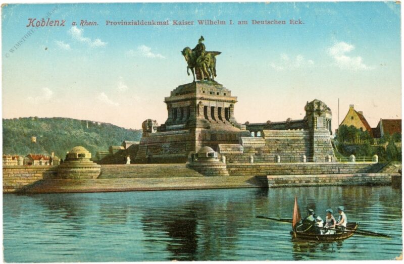 koblenz am rhein, provinzialdenkmal kaiser wilhelm i. am deutschen eck