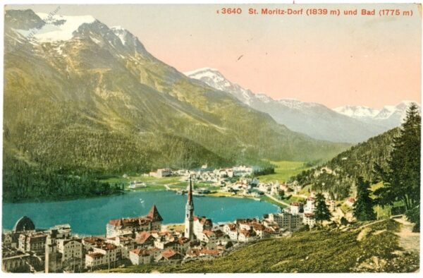 st. moritz, dorf und bad