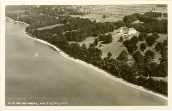 buch am ammersee, fliegeraufnahme
