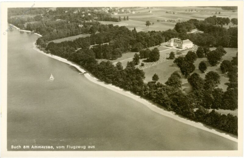 buch am ammersee, fliegeraufnahme buch am ammersee, fliegeraufnahme