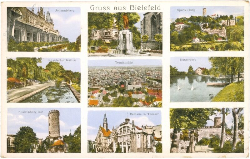 bielefeld, multiansicht bielefeld, multiansicht