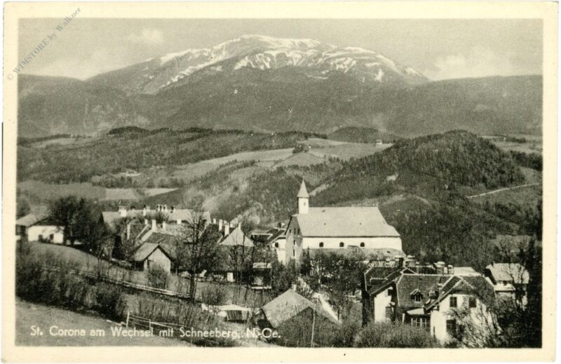 st. corona am wechsel, mit schneeberg