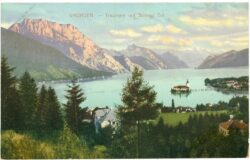 gmunden, traunsee mit schloss ort