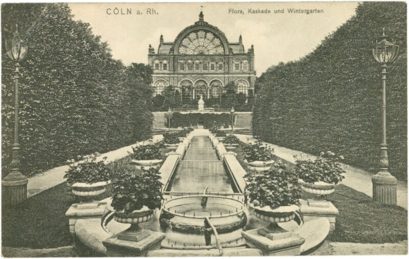 köln, flora, kaskade und wintergarten
