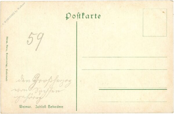 weimar, schloss belvedere