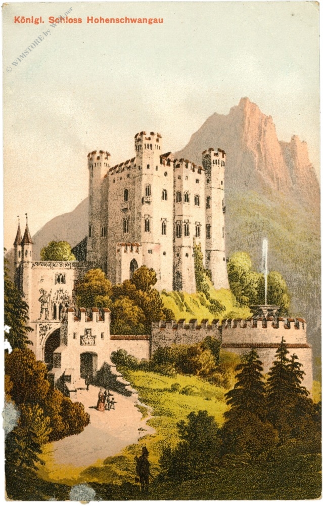 schwangau, königl. schloss hochschwangau schwangau, königl. schloss hochschwangau