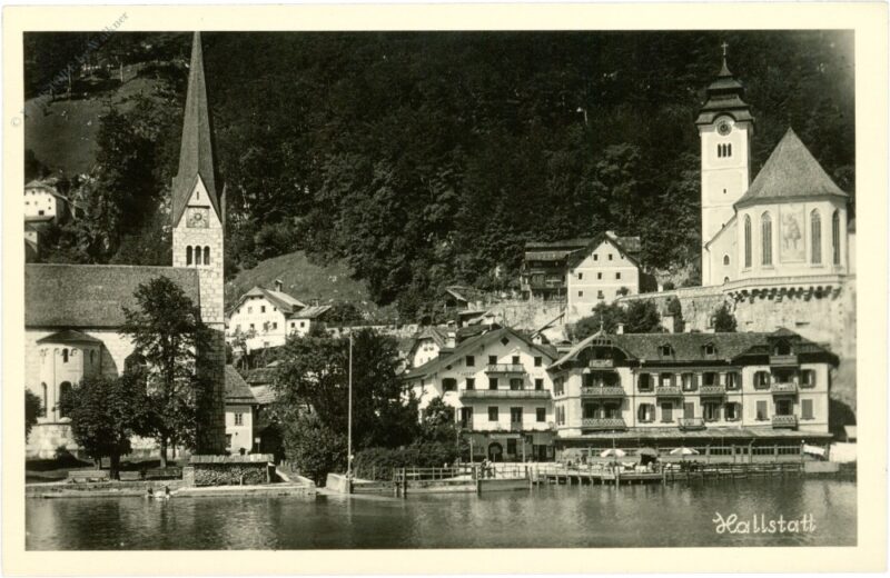hallstatt, ortsansicht