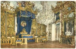 ettal, kgl. schloss linderhof, schlafzimmer