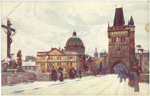 prag, kreuzherrenkloster und altstädter brückenturm