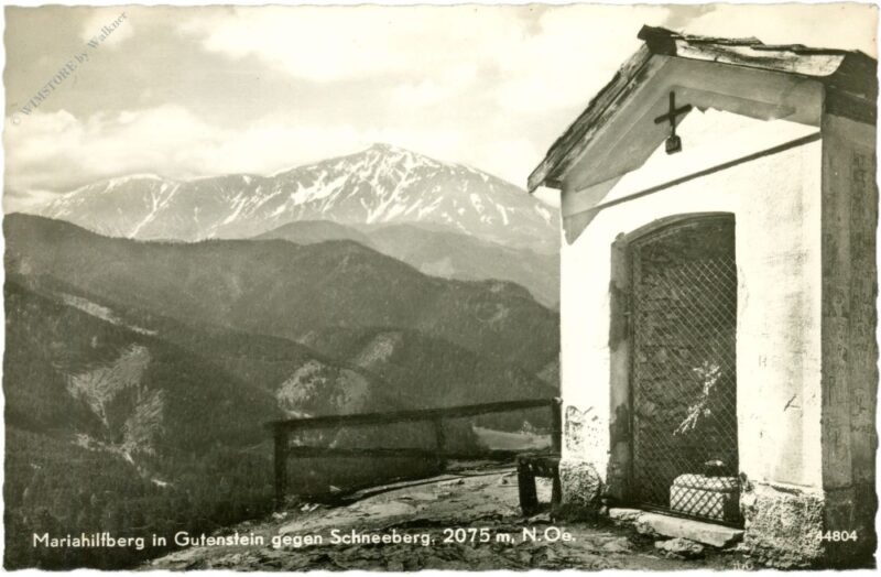 gutenstein, mariahilfberg gegen schneeberg