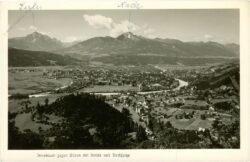 innsbruck, gegen süden mit serles und nockspitze