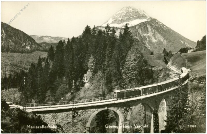 mariazellerbahn, gösinggraben viadukt mariazellerbahn, gösinggraben viadukt