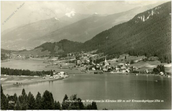 techendorf, am weißensee mit kreuzeckgruppe