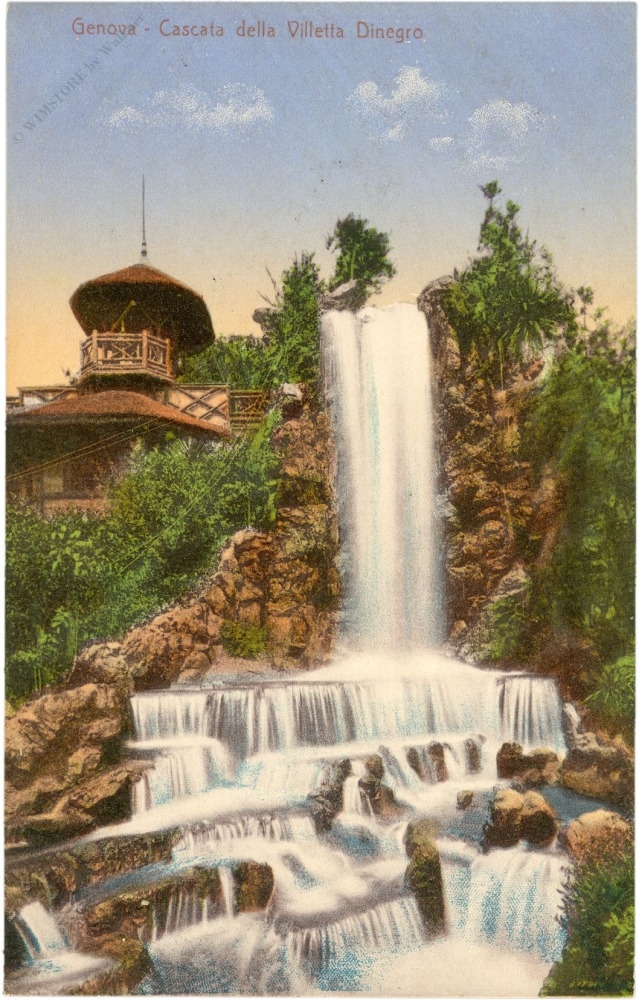 genova, cascata della villetta dinegro genova, cascata della villetta dinegro